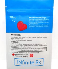 Alternative view of INfinite Rx Shroom Infused Heart Gummies Edibles (1000mg)