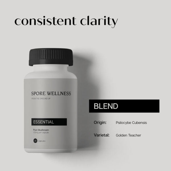 Spore Wellness (Essential) Microdosing Mushroom Capsules - Image 2